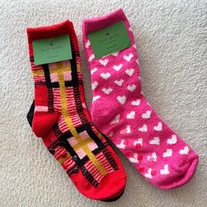 NWT Kate Spade Plush Gripper Sock Bundle